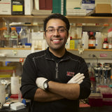 Steve Ramirez poses in his lab.
