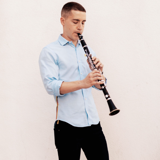 Andrew Lowy plays the clarinet